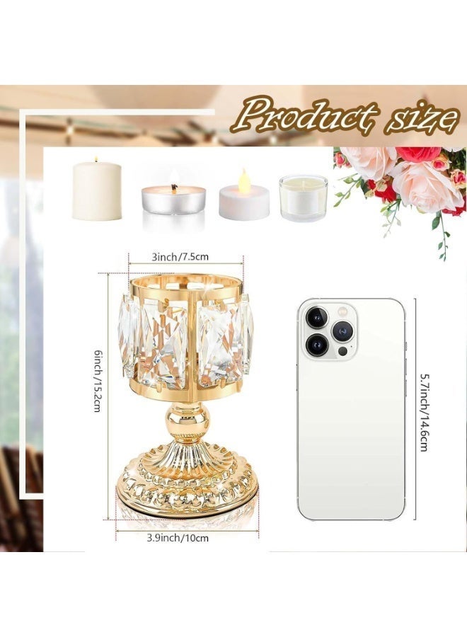 AuliceVerse Ramadan's Luminous Centerpiece: Metal & Crystal Candle Holder – Decorative Light Art for Dining, Weddings & Fireplace Ambiance - Image 4